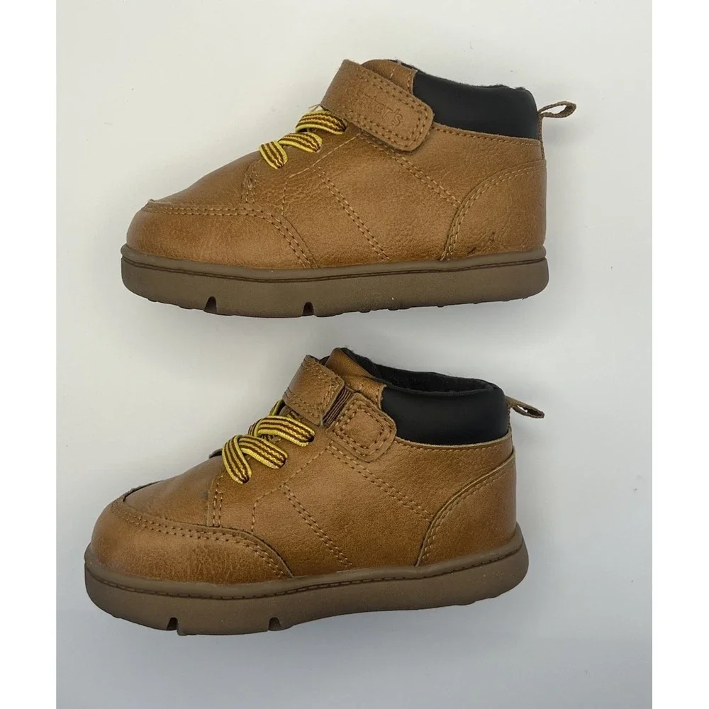 Carters Toddler‎ Boots Brown Size 5M Excellent Condition